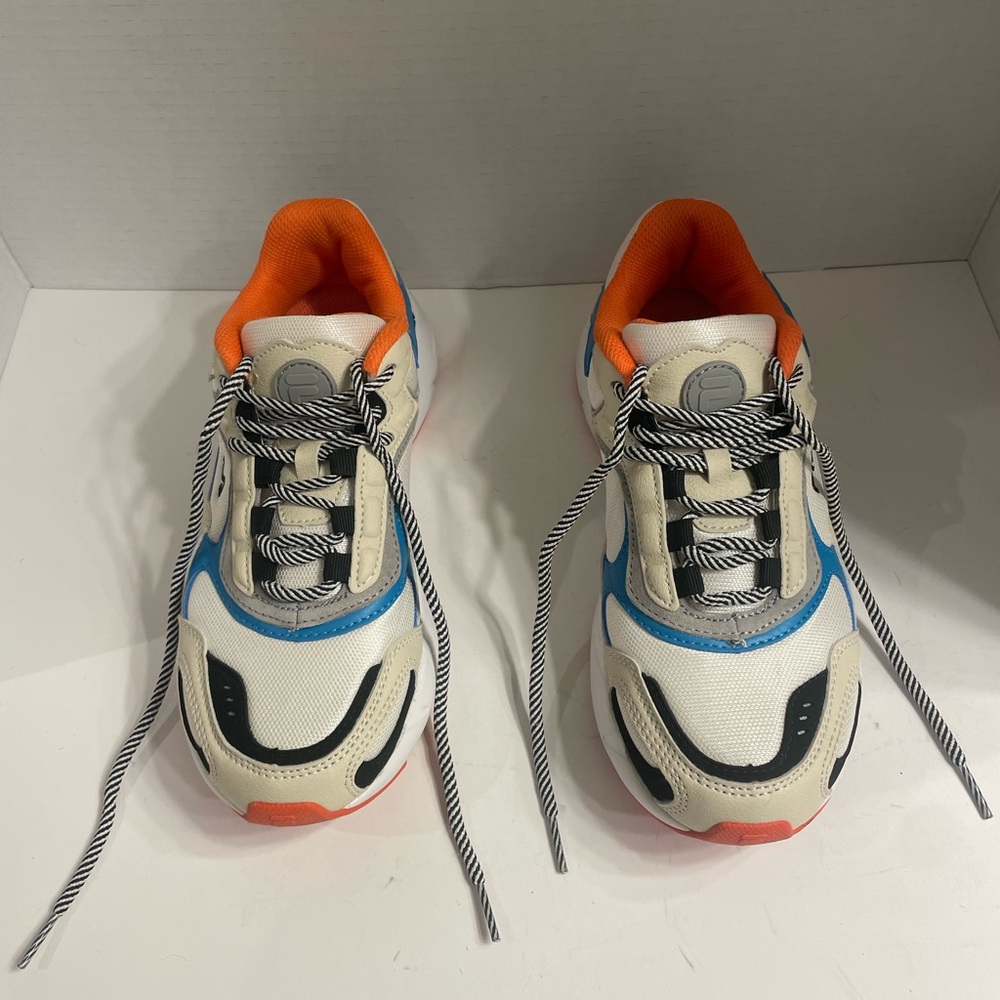 Fila White and Orange Sneakers